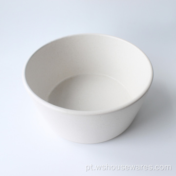 Wholesale cerâmico dinnerware cor branca esmalte esmalteada